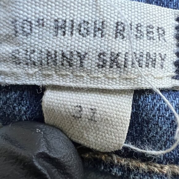 Madewell Womens 31 US 12 10" High Riser Skinny Skinny Jeans Stretch Preppy Retro - Picture 5 of 16